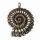 Pendant snail 30x27mm