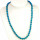 Special price: Necklace mother of pearl, blue, AB, 7mm