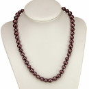 Special price: Necklace mother of pearl, lilac, AB, 8mm