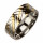 Edelstahlring, Bicolor, 8mm