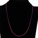 necklace copper, 43cm, purple