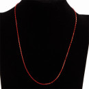 Necklace copper, 43cm, red