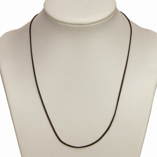 Halskette Kupfer, 43cm, Schwarz