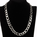 Figaro necklace stainless steel, 45cm, 12mm