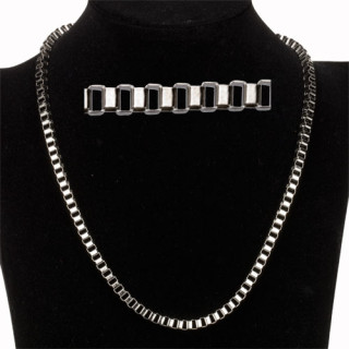 Veneziana necklace stainless steel, 50cm, 4mm