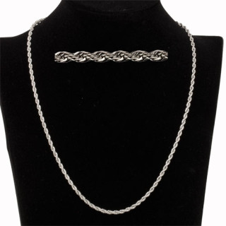 Snake necklace stainless steel, 50cm, 2,8mm