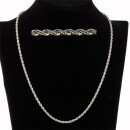 Gedrehte Schlangenkette Edelstahl, 2,8mm, 50cm - nur noch...