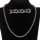 Rolo necklace stainless steel, 50cm, 6mm
