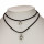 Choker / Kropfband, 2reihig, Schwarz