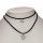 Choker / Kropfband, 2reihig, Schwarz