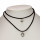 Choker / Kropfband, 2reihig, Schwarz