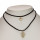 Choker / Kropfband, 2reihig, Schwarz