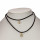 Choker / Kropfband, 2reihig, Schwarz