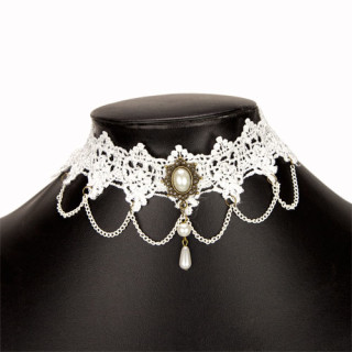 Choker / Kropfband, Weiß