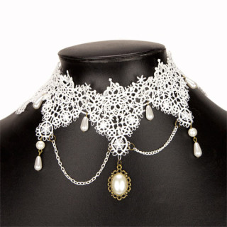 Choker / Kropfband, Weiß