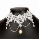 Choker / Kropfband, Weiß