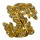 Modering mit Steinchen, Gold