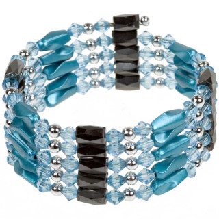 Open magnetic chain, blue