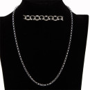 Rolo chain, 925 Sterling silver, 45cm, 3,0mm