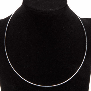 Omega necklace, 925 Sterling silver, 45cm, 1,5mm