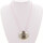 Wachsbandkette rosa mit Anhänger Kreis 45mm