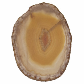 agate slice red-brown 40-49x5mm