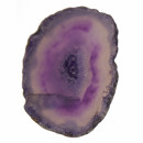 Agate disc purple 60-69x5mm