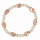Fashionable glass bracelet, pink
