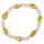 Fashionable glass bracelet, gold