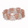 Exclusive glass bracelet, pink-clear