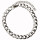 Curb necklace stainless steel, 20+5cm, 8,0mm