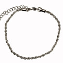 Snake necklace stainless steel, 20+5cm, 2,8mm