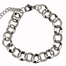 Rolo necklace stainless steel, 20+5cm, 11,0mm