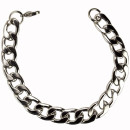 Curb necklace stainless steel, 20+5cm, 12,0mm
