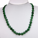 Special price: necklace green aventurine, AB, 10mm