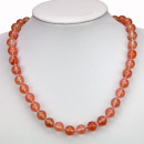 Special price: necklace watermelon quartz, AB, 10mm